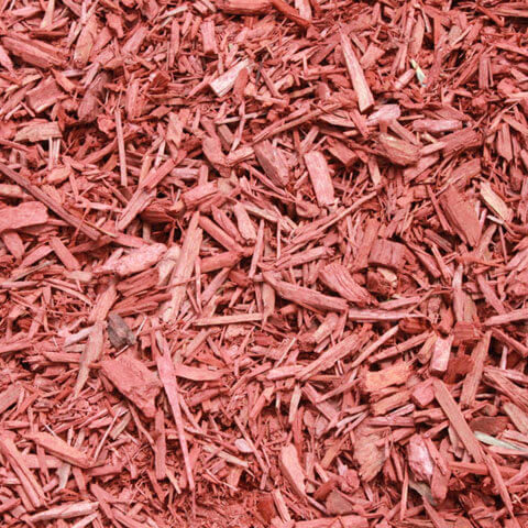 pile of red mulch