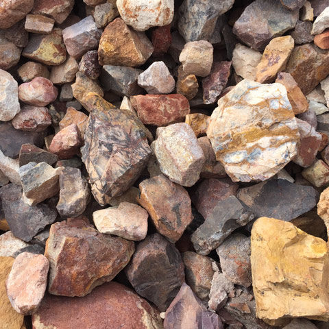 large purple jasper rock