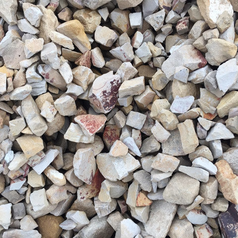 small cream ripple rock